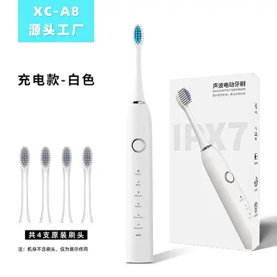 Electric Toothbrush Rechargeable with Soft Bristles and Water Flosser - 12