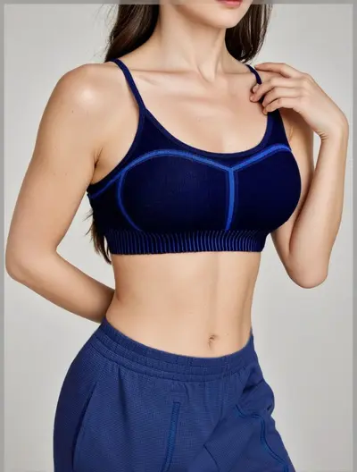 Damen-Pilates-Set mit Kurzarm und Brustpolster, lila - 7