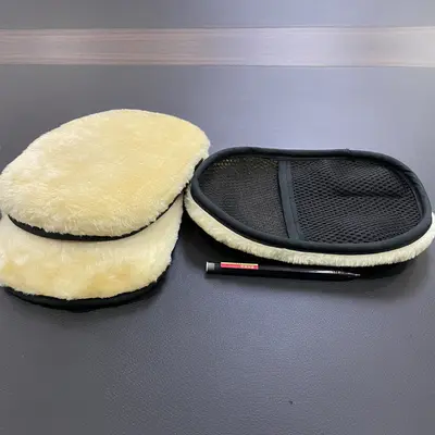 Schuhputzhandschuh, Wildleder-Optik, weiche Borsten - 8