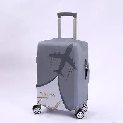 行李箱保护套耐磨弹力箱套拉杆箱旅行箱外套防尘罩加厚牛奶丝印花 - 11