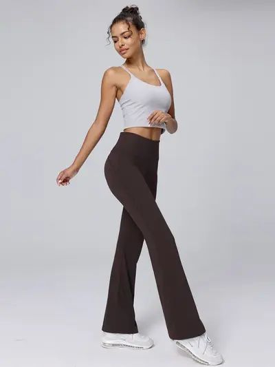 Kalça kaldırıcı yoga pantolonu, yüksek elastikiyet, koşu ve fitness için