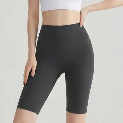 Lulu sıkı yoga şortu, kadın, çıplak his, karın toplayıcı, yüksek bel, kalça kaldırıcı - 10