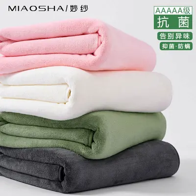 Antibacterial Thickened Large Bath Towel 90*170 Pineapple Grids Bath Towel Absorbent Home Face Towel Coral Velvet Towel Cross-border Wholesale - 4
