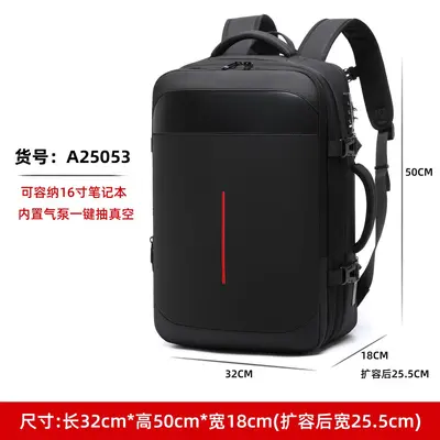 Men's Vacuum Compression Business Backpack with Laptop Compartment - 9