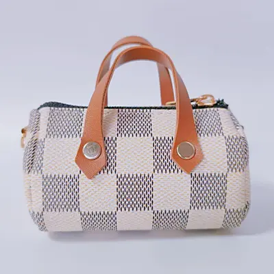 Printed PVC Coin Purse, Mini Pillow Bag with Single Shoulder Strap - 10