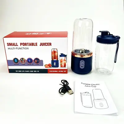 Taşınabilir mini meyve suyu bardağı şarjlı blender kulaklı - 6
