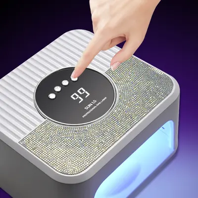 Quadratische Diamant-Nagellampe, LED-Doppellicht, intelligente UV-Härtung