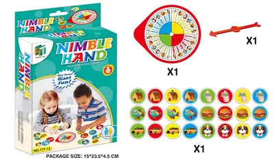 Children's Square Block Rapid-Turn Tabletop Game, Logic and Matching Board Game - 11