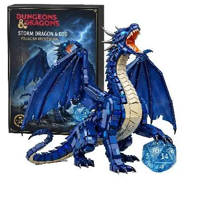 Dragons & Dungeons D&D Temalı Ejderha Tipi Yapı Taşları Montajlı Yapı Taşları Oyuncak Model Fabrika Toptan Satışı 3D Montaj