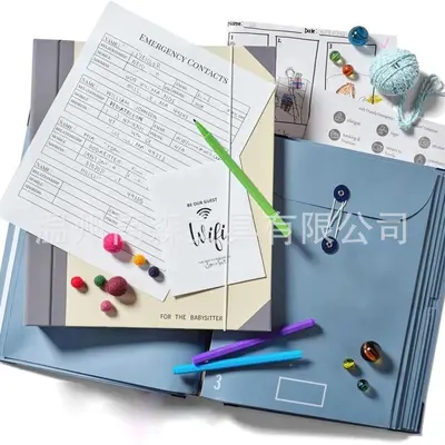 Best-Selling In Case I Go Missing Binder Manila Pocket File Folder Accordion File Bag