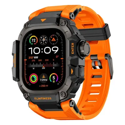 Apple Watch iWatch 49 Ultra 3 Uyumlu Siyah Altın Koruyucu Kılıf