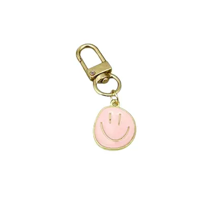 Regenbogen-Metall-Smiley-Schlüsselanhänger, Geschenk zum Schulanfang