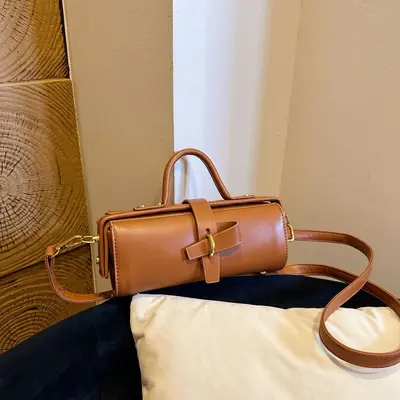 Damen-Zylindertasche im Nischendesign, Umhängetasche - 9