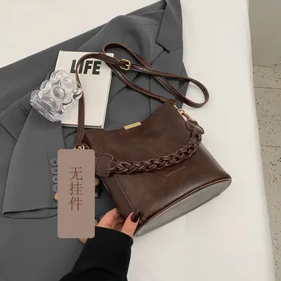 Damen-Beuteltasche im Retro-Design, Modell 2026, Umhängetasche - 7