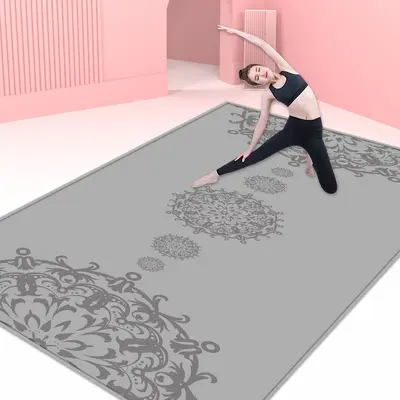 Yoga matı 2024 yeni aerobik atlama matı erkek ve kadın dans pisti matı fitness matı kaymaz ev yoga matı toptan - 3