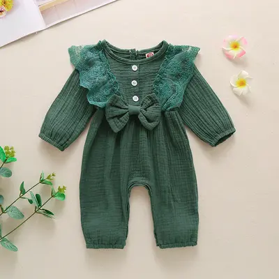 Newborn Cotton Long Sleeve Jumpsuit, GL2065, Spring Autumn