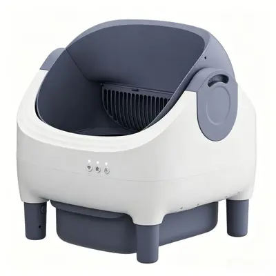 Smart Fully Automatic Open Cat Litter Box, Electric, for Large Cats - 10