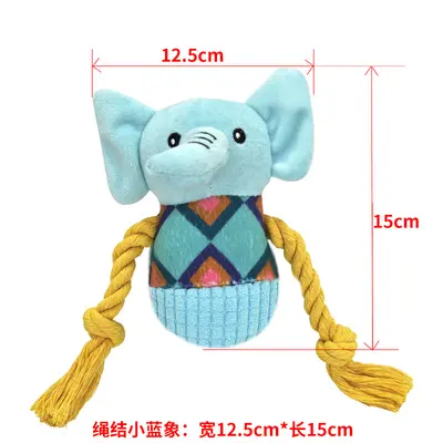 Plush Squeaky Pet Toy for Dogs and Cats, Chew-Resistant for Small and Medium Breeds - 6