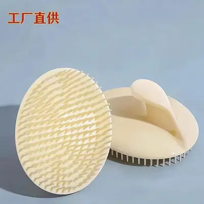 Silicone scalp massage shampoo brush