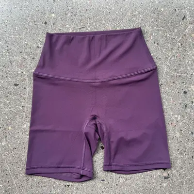 Damen-Yoga-Caprishorts, hoher Bund, bauchformend - 8