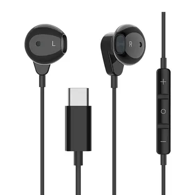 Samsung Huawei compatible wired earbuds, 3.5mm and USB-C connector, karaoke gaming - 13