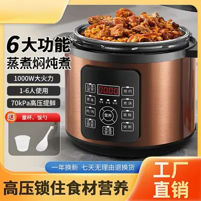 Smart Large-Capacity Electric Pressure Cooker with Programmable Timer - 5