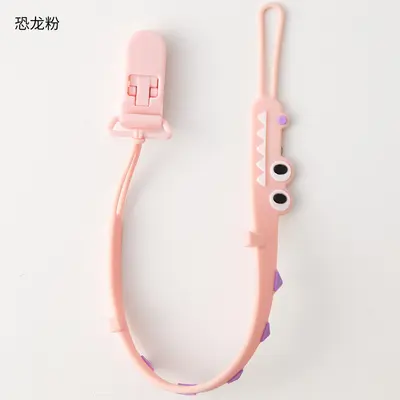 Bear design pacifier clip, silicone teething toy - 10