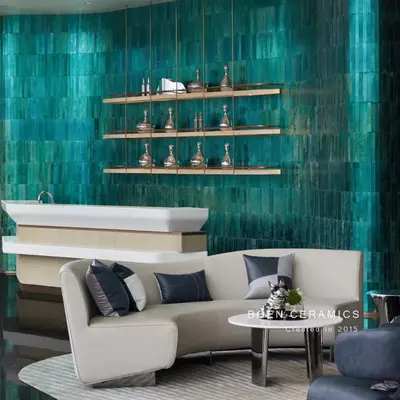 Electroplated Silver Metal Glazed Wall Tiles for Bathroom and Restaurant