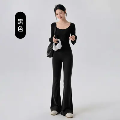 Damen-Zweiteiler-Yoga- und Pilates-Set mit hoher Taille, hohe Elastizität - 8