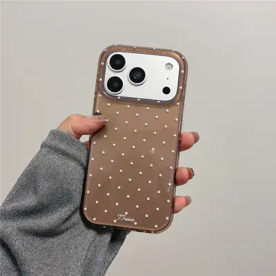 iPhone 17 Pro Max uyumlu çift katmanlı telefon kılıfı, küçük puantiyeli - 11