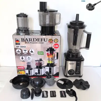 8-in-1 Standmixer mit großem Behälter, Edelstahl-Hochleistungsmixer, gewerblicher Multifunktions-Mixer, Saftpresse 8in1 - 9