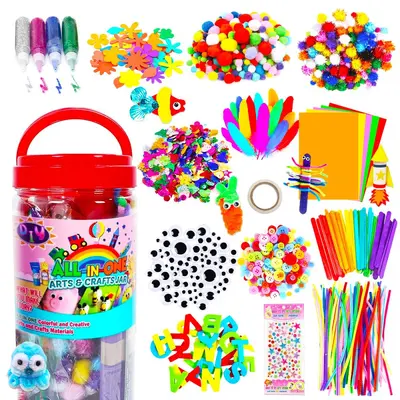 DIY Felt Ball Craft Material Set, Educational Toy for Kindergarten Children - 6