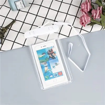 Mobile phone waterproof bag IPX8 level with touchscreen for swimming - 13