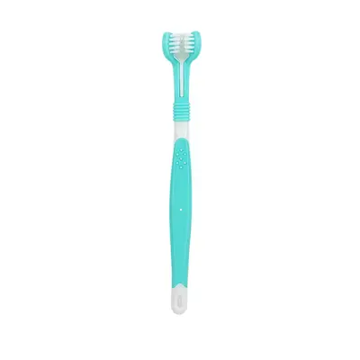 Pet toothbrush three-headed, soft bristle - 11