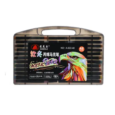 Soft-Tip Acrylic Marker Set, Opaque Painting Pens for Primary School Students
