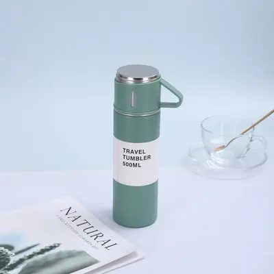 304er Edelstahl-Thermobecher, Geschenkset mit drei Deckeln - 11
