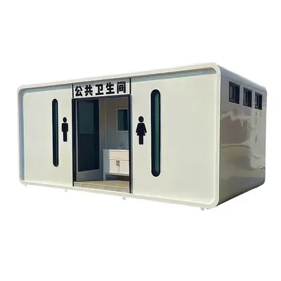 Mobile Toilette nach Maß mit zwei Kabinen für Sehenswürdigkeiten