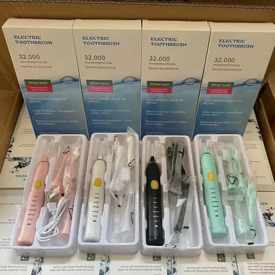 Manufacturer Wholesale Electric Toothbrush Household 6-Speed Adult Soft Bristle USB Rechargeable Waterproof Couple Sonic Toothbrush Gift