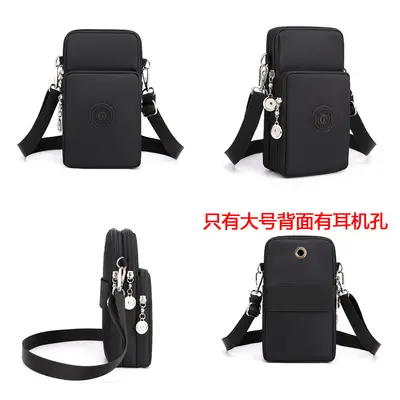 Grenzüberschreitende neue Handytasche Damen Crossbody Oxford Stoff Crossbody kleine Tasche Handytasche vertikal Mini Geldbörse Handgelenktasche - 4