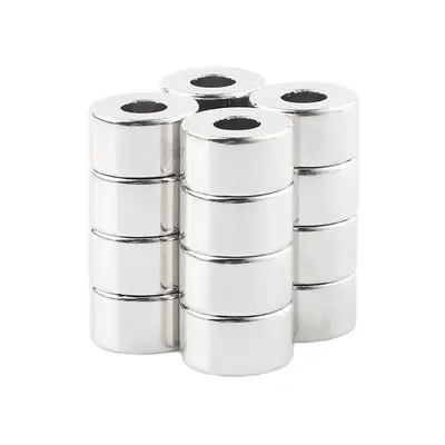 Countersunk Neodymium Magnet, Disc and Square, Strong