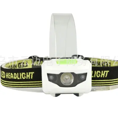 Ultralight Waterproof LED Headlamp, Red Warning Light - 6