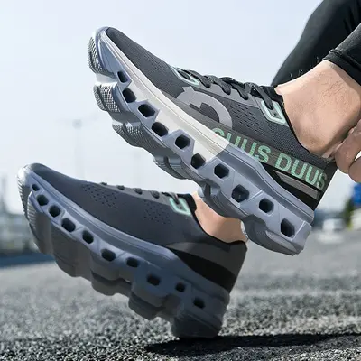 Erkek Flyknit Maraton Koşu Ayakkabısı, File Yüzey, Nefes Alabilir, Amortisörlü