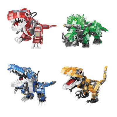 Lego Uyumlu Dinozor ve Böcek Yapı Blokları Seti, Parlayan Karanlıkta Çocuk Oyuncağı - 6