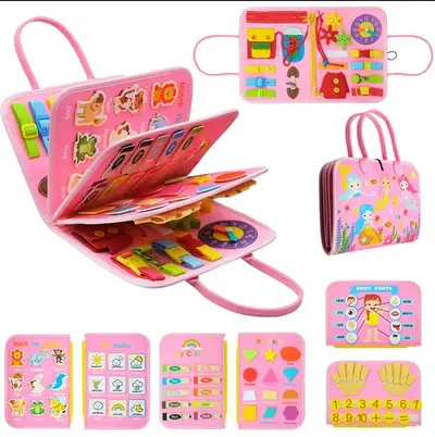 Montessori Felt Busy Board and Learning Book for Children - 13
