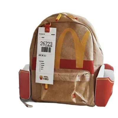 McDonald's Big Fries Day Limited Edition Backpack, Large Capacity Lightweight Travel Bag - 5
