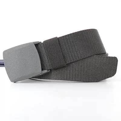 Güvenlik kontrolü kamuflaj naylon kemer erkek taktik kemer kadın otomatik tokalı pantolon kemeri dokuma sınır ötesi toptan - 11