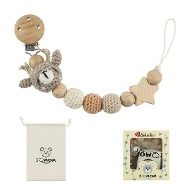 Cartoon Animal Silicone Pacifier Chain and Teether - 12