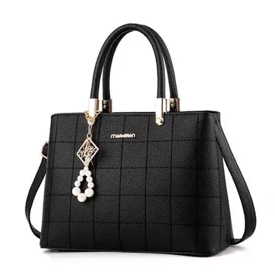 Women's Embroidered Plaid Single Shoulder Crossbody Bag, Large Capacity - 6