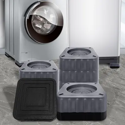 Square drum washing machine foot pads, non-slip, anti-shock, height raising