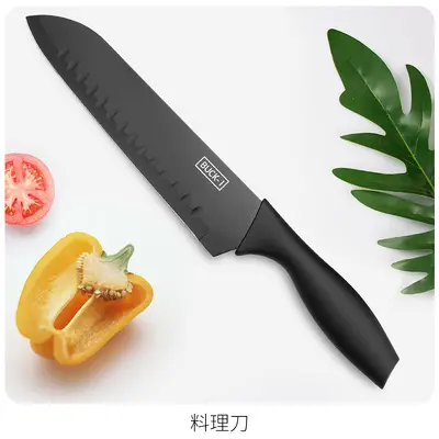 knife不锈钢刀套装切片多功能水果刀家用厨房七件菜刀刀具收纳 - 8